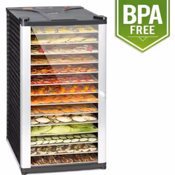 Déshydrateur alimentaire Klarstein Fruit Jerky 14 - 14 étages - 1000W - acier noir