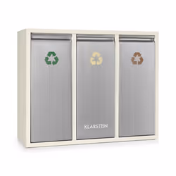 Pour un recyclage facile : la poubelle Ordnungshüter 3 de Klarstein avale tous vos déchets sans problème et les garde bien sé ...