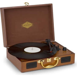 Platine Vinyle - Auna - Peggy Sue - 33/45/78 t/min - Enceintes intégrées - USB MP3