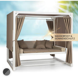 Blumfeldt - Balancelle de jardin, xl Balancelle de jardin Hamac avec auvent et rideaux, Balancelle de jardin 3 places pour jardin et terrasse, Hamac