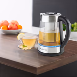 Klarstein Ostfriese bouilloire 1,7 L 2200 W Argent, Transparent