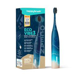 happybrush Eco VIBE 3 Set S Adulte Brosse à dents à ultrasons Bleu