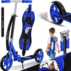 Kesser® trottinette pour enfants patinette trottinette freestyle pliable bleu