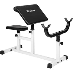 Tectake - Banc de musculation curl pour biceps réglable support pour haltères réglable en hauteur sur 5 positions avec un Rembourrage épais pour un