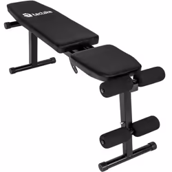 Banc de musculation, d'haltérophilie en acier pliable pour un gain de place  noir