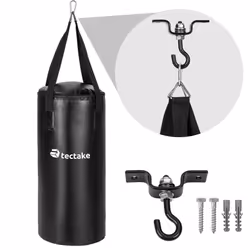 TecTake 402273 sac de boxe et pad Noir