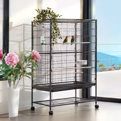 TecTake 402287 cage et trépied pour oiseaux