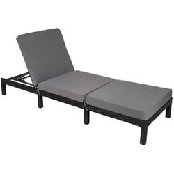 TecTake 402307 chaise de plage Noir Polyester, Acier