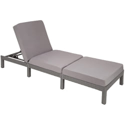 TecTake 402308 chaise de plage Gris Polyester, Acier