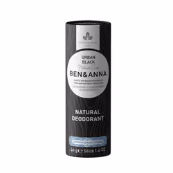 Ben &amp; Anna Urban Black, Unisexe, Déodorant, Déodorant stick, Tube, 40 g, CEDAR, A base d’herbe