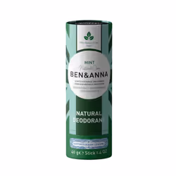 Ben & Anna Mint, Unisexe, Déodorant, Déodorant stick, Tube, 40 g, Tous types de peau