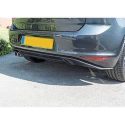 Pour VW Golf 7 Diffuseur Rajout De Pare-Choc Arrière Lame Spoiler Noir Mat 2012-