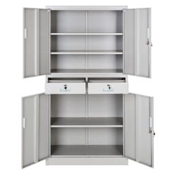 TecTake 402484 meuble de classement et accessoire Acier Gris