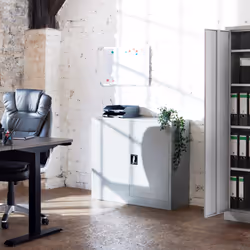 TecTake 402486 meuble de classement et accessoire Acier Gris