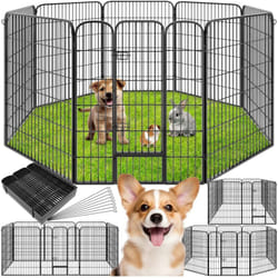 Tectake - Enclos pour chien modulable - 100 cm