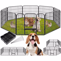 Description générale Découvrez notre parc chiot modulable et robuste, conçu pour offrir à vos chiots un espace sécurisé où il ...