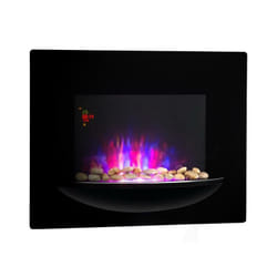 Cheminee Electrique Effet Flamme, Cheminée Electrique Decorative Chauffante de 1800W, Minuterie, Fausse Cheminée, Chauffage Cheminée Électrique a