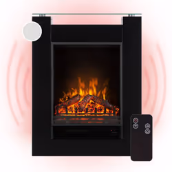 ATMOSPHÈRE CHALEUREUSE ET ROMANTIQUE : Cette élégante cheminée électrique fait apparaître des illusions de flammes aux effets ...