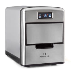 Klarstein 10031881 machine à glaçons Machine à glaçon incornporé/sur pied 12 kg/24h 150 W Acier inoxydable