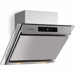 Hotte aspirante 60 cm -Klarstein - 210W - 640m³/h - Hotte décorative - 3 vitesses - LED - Hotte sans évacuation - Inox & verr ...