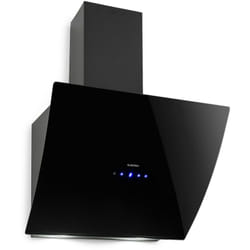 Klarstein - Hotte Aspirante 60cm, Hottes de Cuisine Inclinées, Filtre de Hotte en Aluminium, Débit d'Air Puissant 595m³/h, led, Ecran Tactile,