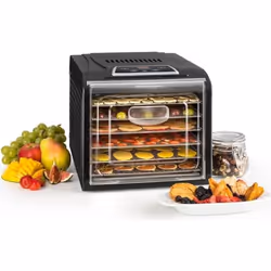 Déshydrateur alimentaire 6 étages Klarstein Fruit Jerky Plus - Température réglable 35-70°C + Minuteur - Noir