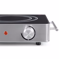 Klarstein VariCook Duo Noir, Argent Comptoir 64 cm Halogène 2 zone(s)