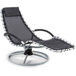 Blumfeldt - The Chiller - Chaise Longue à Bascule , Chaise Longue de Jardin , 77x85x173 cm , Entretien Facile et résistant aux intempéries ,
