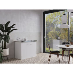 Cuisine Mini-cuisine Single Kitchenette Blanc Levin 100 cm Respekta