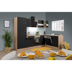 Cuisine Cuisine d'angle vide Chêne Noir Merle 280x172 cm Respekta