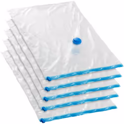 Housses sous-vide - TECTAKE - Lot de 5 housses de rangement sous-vide taille M réutilisables pour organisation compacte