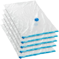 Housses sous-vide - TECTAKE - Lot de 5 housses de rangement sous-vide taille M réutilisables pour organisation compacte