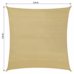 TecTake 402607 Voile d'ombrage Beige - Vue supplémentaire 4