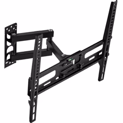 TecTake 402609, 66 cm (26"), 139,7 cm (55"), 400 x 400 mm, -5 - 12°, Acier, Noir