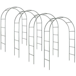 Lot de 4 Arches de jardin à roses en Acier Résistant aux intempéries