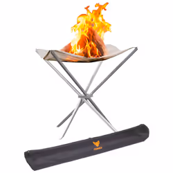 FENNEK DFW0028.66.003, Bois de chauffage, Acier inoxydable, Carré, 4 pieds, 600 mm, 600 mm