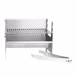 FENNEK DFW0022.66.001, Grill, Charbon de bois (combustible), Grille, Acier inoxydable, Rectangulaire, Acier inoxydable