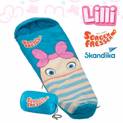 Sac de couchage enfant sarcophage momie - Avale-Soucis - Skandika Sorgenfresser - Jusquà -12°C - Bleu - Lilli