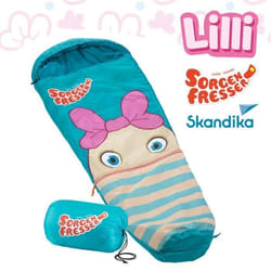 Sac de couchage enfant sarcophage momie - Avale-Soucis - Skandika Sorgenfresser - Jusquà -12°C - Bleu - Lilli