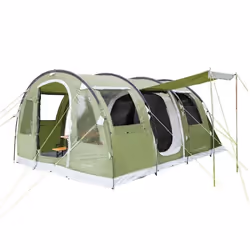 Tente familiale tunnel camping - Skandika Gotland 4 - 4 personnes - 480 x 310 cm - Tapis de sol cousu - 1 cabine divisible -  ...