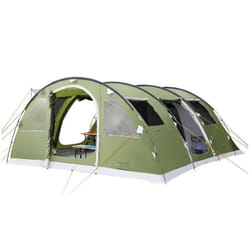 Tente familiale de camping tunnel - Skandika Gotland 5 - 5 personnes - 505 x 370 cm - Tapis de sol cousu - 5000 mm - Moustiquaires