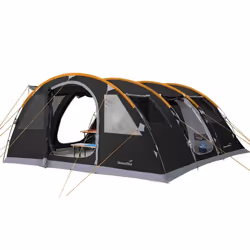 Tente familiale de camping tunnel - Skandika Gotland 6 - 6 personnes - 540 x 450 cm - Tapis de sol cousu - 5000 mm - 21 m de