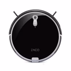Zaco Robot A8s, Sac à poussière, Noir, Rond, 0,3 L, 64 dB, Auto, Edge, Max, Spot