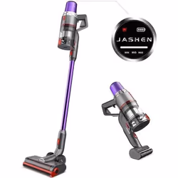 JASHEN V16 - Aspirateur Balai sans Fil - 25.2V - 4 en 1 - Jusquà 40 Min dautonomie - Ecran LED Intelligent - 3 Vitesses