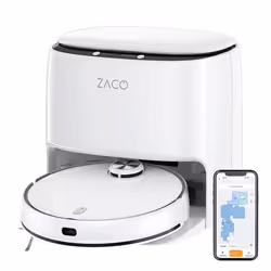 Zaco Robot M1S, Sac à poussière, Blanc, Rond, 0,45 L, 72 dB, 4 L