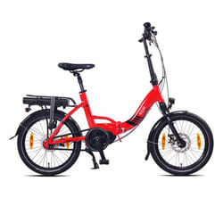 Vélo électrique Pliable NCM Paris Max Taille 20 Batterie 36V14Ah 504Wh 8 vitesses Rouge