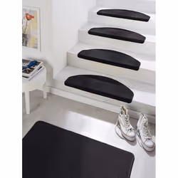 Escalier escamotable - Hanse Home - 103004 - 15 tapis - Polypropylene - Noir