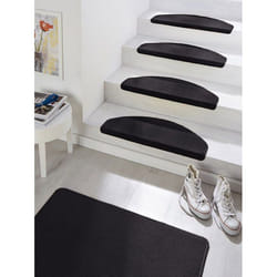 Escalier escamotable - Hanse Home - 103004 - 15 tapis - Polypropylene - Noir
