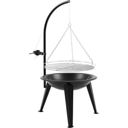 Gril pivotant gril à charbon de bois ø 55 cm pivotant avec grille - Bbq-toro