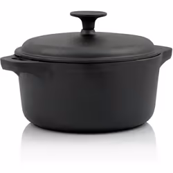BBQ-Toro Pot en fonte | 3,0 litre - Ø 21 cm | noir - déjà brûlé La rôtissoire en fonte de BBQ-Toro est le complément idéal po ...